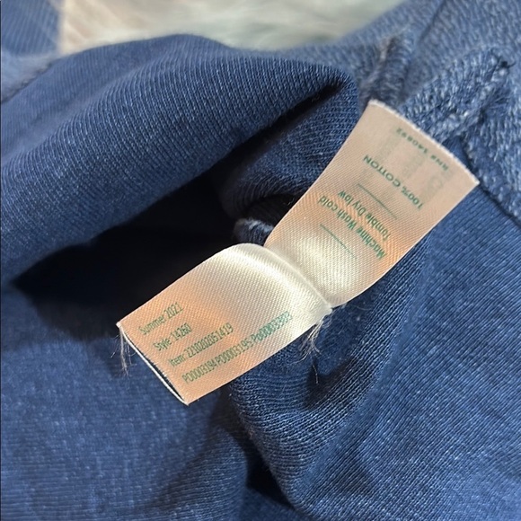 Marine Layer Blue Daria Textured Crewneck Sweatshirt - Picture 4 of 9